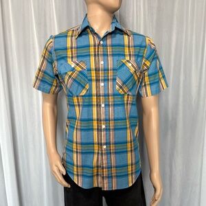 KINGSPORT Men’s Short Sleeve Button Down Shirt (Size S)